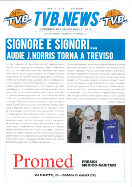 TVB news - Pallacanestro Olimpia Carbonera
