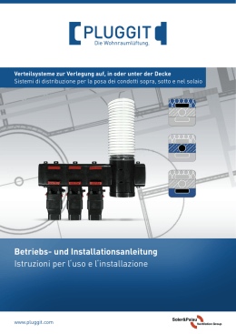 Verteilsysteme zur Verlegung auf, in oder unter der Decke