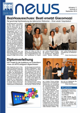 Infoblatt News Nr. 9 - September 2013 (PDF 488 KB)