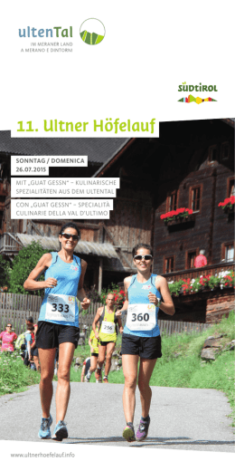der Brosch&uuml;re - Ultental