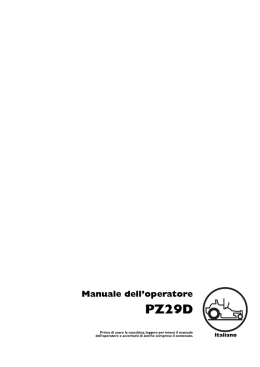 Manuale dell`operatore