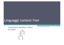 Linguaggi context free