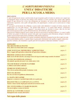 UNITA` DIDATTICHE PER LA SCUOLA MEDIA