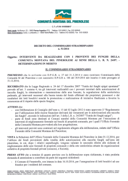decreto n. 51 - Comunit&agrave; Montana del Pinerolese