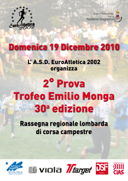 2° Prova Trofeo Emilio Monga 30a edizione