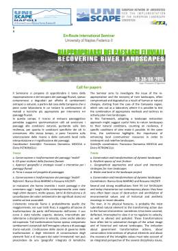 En-Route International Seminar University of Naples Federico II Call