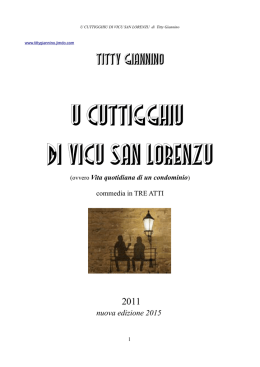 U CUTTIGGHIU DI VICU SAN LORENZU