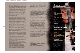 Musica d`Arte  - Sito Istituzionale del Comune di Paderno