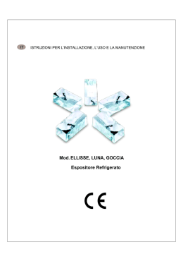 Mod. ELLISSE, LUNA, GOCCIA Espositore Refrigerato