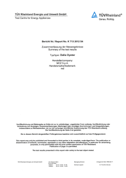 T&Uuml;V Rheinland Energie und Umwelt GmbH T&Uuml;VRheinland&reg;