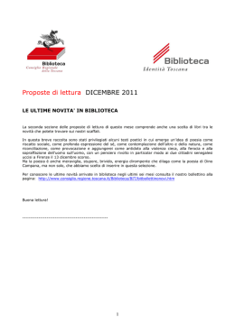 Le ultime novita - Consiglio Regionale della Toscana