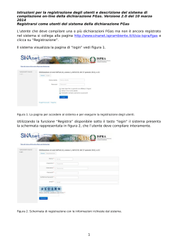 Istruzioni per la registrazione degli utenti e descrizione del sistema