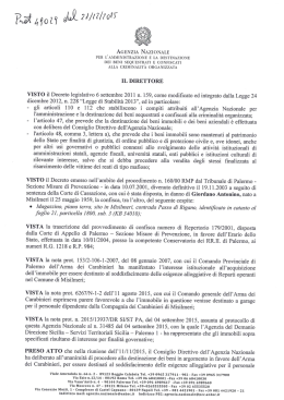 Decreto di Destinazione