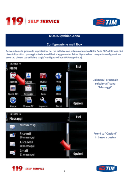 NOKIA Symbian Anna - Configurazione mail Ibox