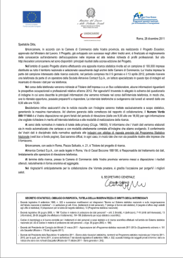 questionario - Camere di Commercio