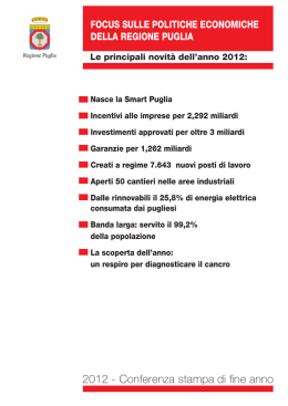 focus sulle politiche economiche