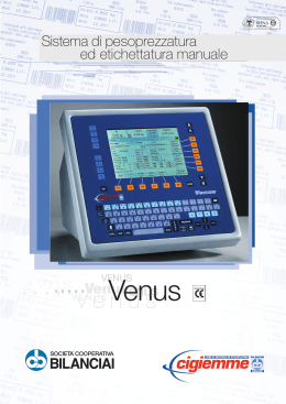 Venus - Area riservata Bilanciai