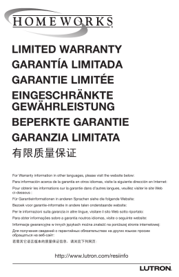 limited warranty garantía limitada garantie limitée