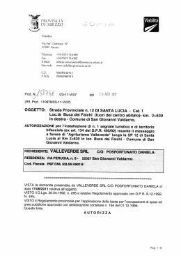 Viabilit&agrave; - Provincia di Arezzo