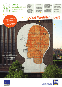 USEAct newsletter 5 &ndash; Trieste