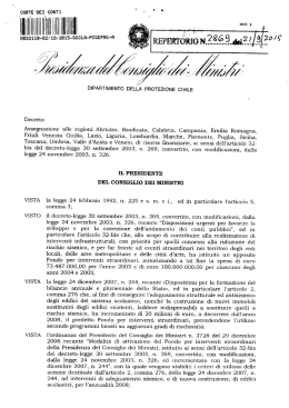 Dpcm del 15 settembre 2015il collegamento apre una nuova finestra