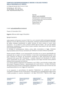 terzo testo novembre 2014 - Ordine architetti, pianificatori