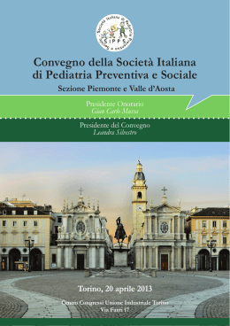 Convegno della Società Italiana di Pediatria Preventiva e Sociale