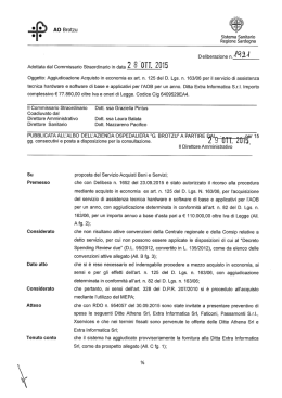 Deliberazione n.1921 28/10/2015