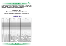 Brochure Torneo Sardinia Cup 2010 master