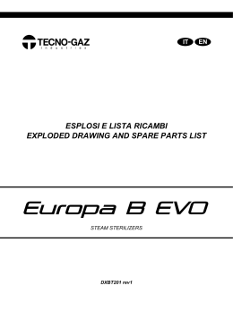 Esplosi e lista ricambi EUROPA B EVO ITA_ENG - Tecno-Gaz