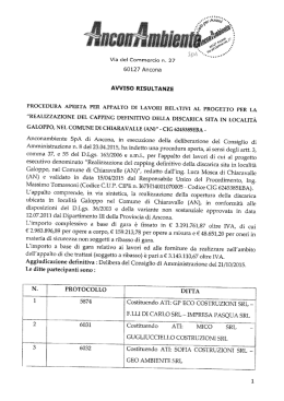 Leggi qui l`avviso delle risultanze.