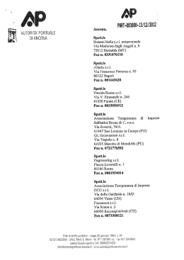 nota prot. n. 3690 del 13/12/2012