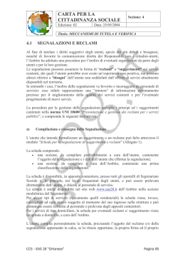 Carta Cittadinanza Sociale - Sez.4