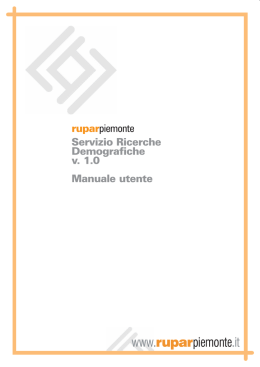 Manuale del servizio