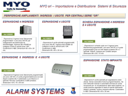 Scarica il Datasheet - MYO :: Safe & Security