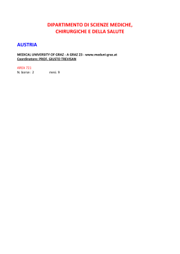 DIPARTIMENTO DI SCIENZA DELLA VITA