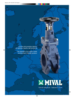Valvole industriali - Industrial valves