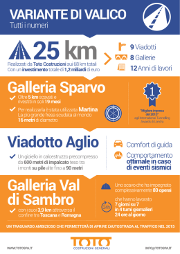 VARIANTE DI VALICO \ - Toto Costruzioni Generali