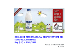 Obblighi e responsabilit&agrave; dell`operatore del