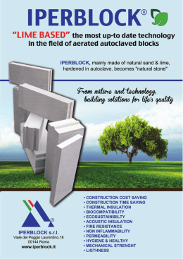 IPERBLOCK&reg; - Italgasbeton