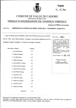 Aliquota addizionale IRPEF 2014