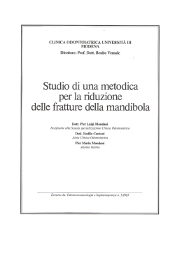 Studio di una metodica