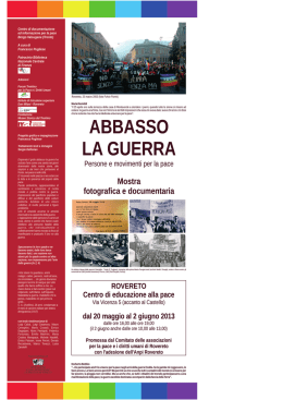 mostra pace 2013