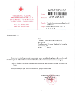 Determine - Comitato di Trento - I trimestre 2014