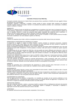 VALVES s.r.l. Via O. Ducas, 8 73100 Lecce - Tel