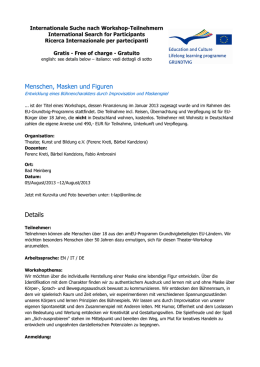 Menschen, Masken und Figuren Details