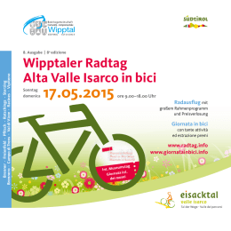 Wipptaler Radtag Alta Valle Isarco in bici