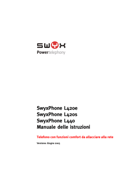 SwyxPhone L420 Manuale delle istruzioni