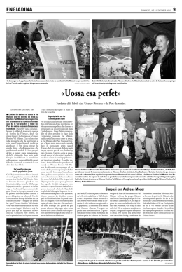 «Uossa esa perfet» - Biosfera Val Müstair