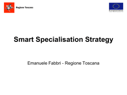 Smart Specialisation Strategy Emanuele Fabbri
